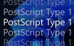 Microsoft to End Support for Adobe PostScript Type1 Fonts in Windows