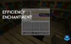 Efficiency Enchantment Boosts Tool Speed in Minecraft