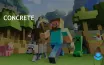 Minecraft Players Craft Concrete Powder with Sand, Gravel, and Dye