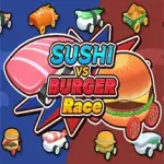 SUSHI vs BURGER Race
