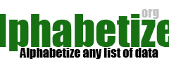 List Alphabetizer