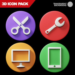 Pack 3D Icons