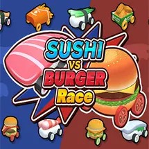 SUSHI vs BURGER Race