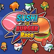 SUSHI vs BURGER Race