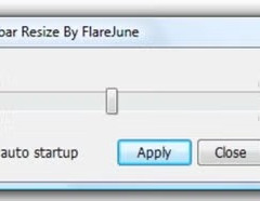 Taskbar Resize Tool for Vista