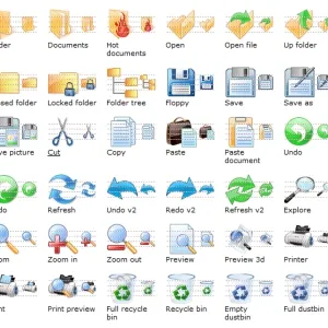 Vista Toolbar icons