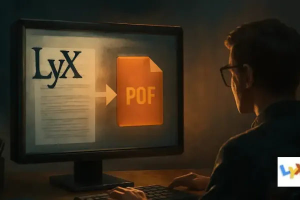 Generate PDF from LyX