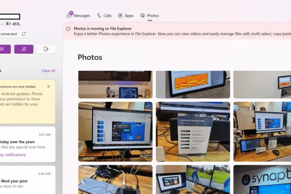 Microsoft Moves Phone Link Photos to File Explorer