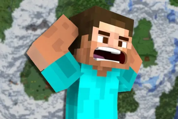 Minecraft Seed Reveals Unusual Mountain Formation