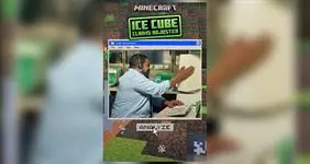 Ice Cube Stars in Campaign with Minecraft Marketplace Feature