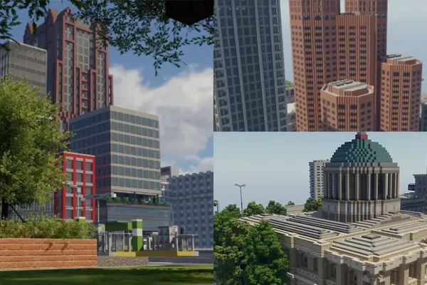 Minecraft Enthusiast Models Melbourne Architecture Virtually