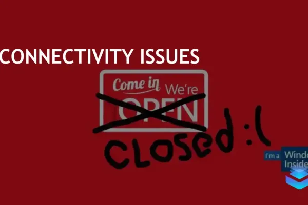 Windows Insider Program Faces Server-Side Connectivity Problems