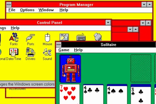 Windows 3.1 Adds HotDogStand Color Theme