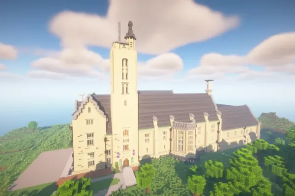 Minecraft Invites Kenyon Students to Reimagine Peirce Hall