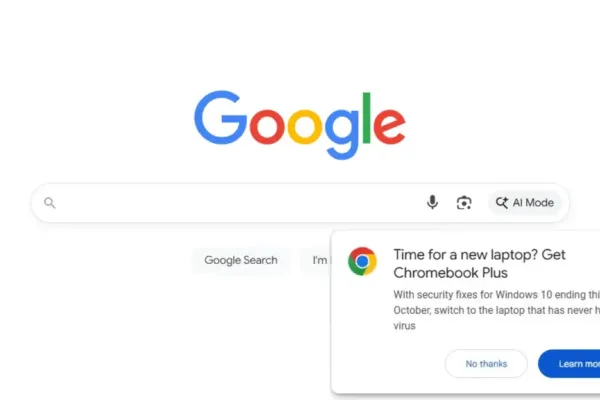 Chromebooks Promoted as Windows 10 Alternatives by Google
