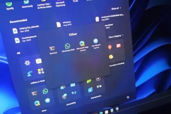 Windows 11 Start Menu Lacks Manual App Controls