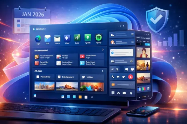 Windows 11 Start Menu Expands in January 2026 Update