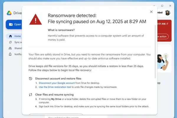 Google Drive Enhances Security with AI Ransomware Detection