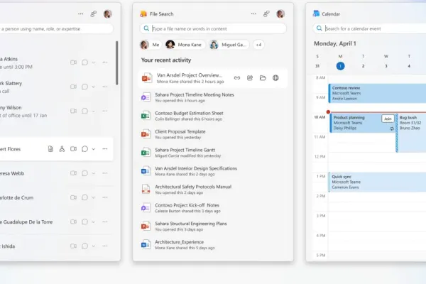 Microsoft 365 Launches Companion Apps for Windows 11 Taskbar