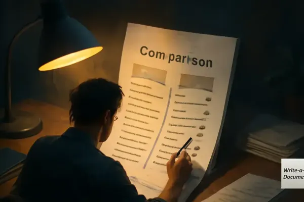 How to Write a Comparison Document for Write-a-Document