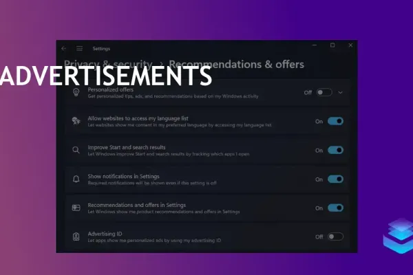 Microsoft Adds Ad Controls to Windows 11, Users Express Concerns