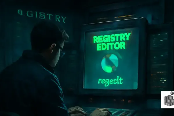 What is the command for Registry Editor?