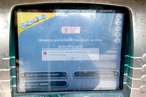 Windows 2000 Error Halts Portugal Ticket Machines