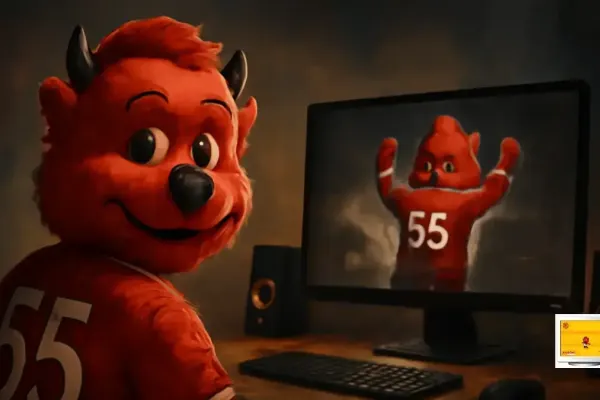 Why is Fred the Red number 55?