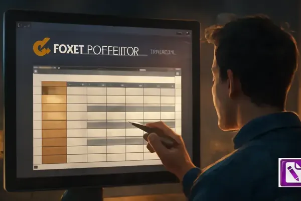 How to Edit a Table in Foxit PDF Editor