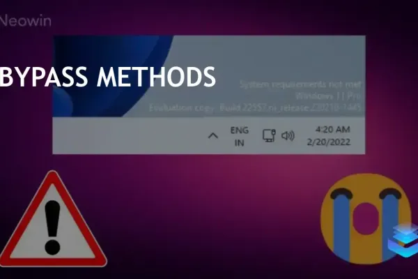 Microsoft Patches Windows 11 Bypass, Alternative Methods Still Available