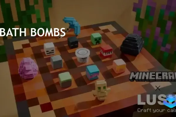 Minecraft Partners with Lush for New Line of Game-Inspired Bath Products