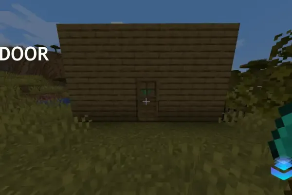 Minecraft Door Crafting Recipe: Six Wood Planks or Iron Ingots Needed