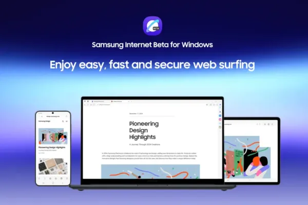 Launch Samsung Internet Update with UI Enhancements