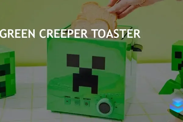 Minecraft Green Creeper Toaster Launches for Game Enthusiasts