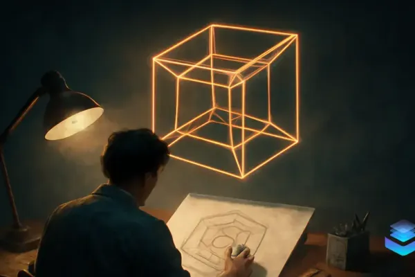 How to Draw a 4D Hypercube with Ease
