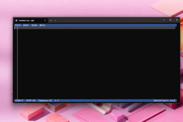 Microsoft's Edit Text Editor Arrives in Windows 11