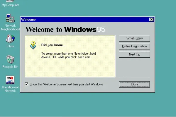 Windows 95 Restarted Faster with Shift Key Trick