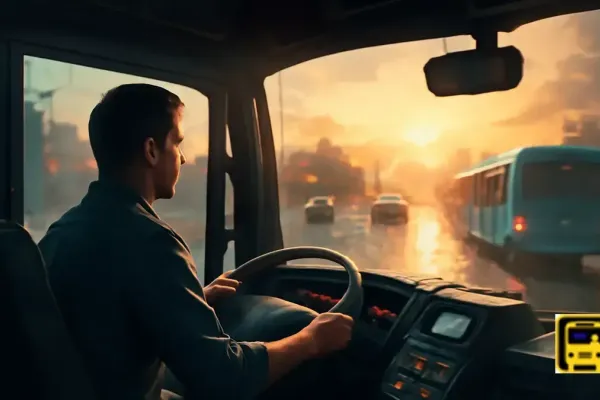 Drive a Bus for 8 Hours in Simulation Game