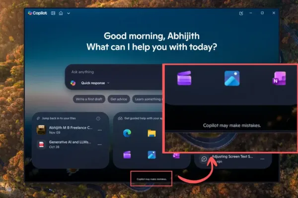 Windows 11 Copilot Ad Shows AI Misstep with Text Settings