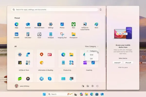 Microsoft Updates Windows 11 Start Menu with New Layout