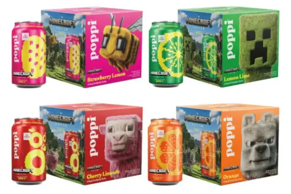 Poppi Launches Limited Edition Beverages with Minecraft Tie-In