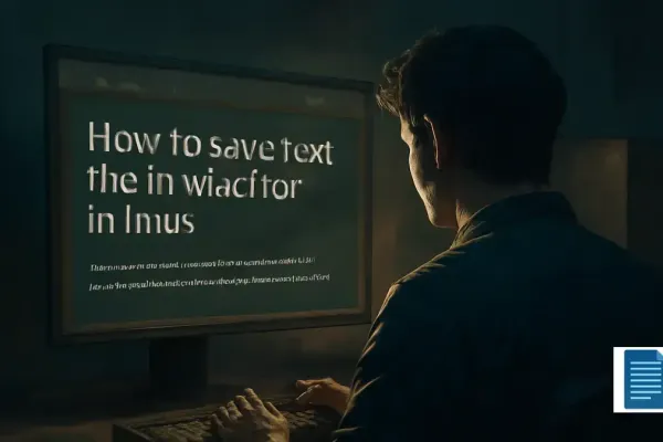 How to Save Text File in vi Editor