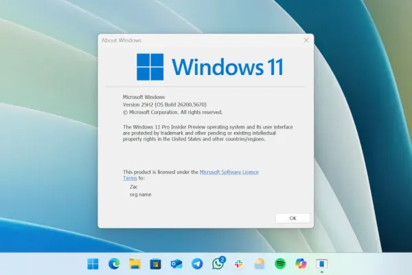 Windows 11 25H2 ISOs Now Available for Insiders