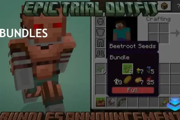 Minecraft Introduces Bundles and New Trial Outfit in Latest Update