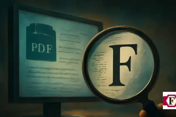 How to Identify Fonts in PDF File