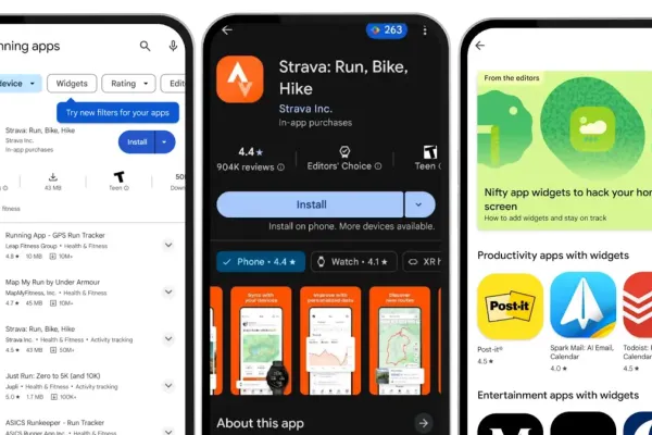 Google Enhances Widget Discovery on Play Store