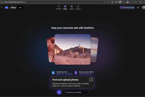 OneDrive Enhances User Experience with Dark Mode and Gallery