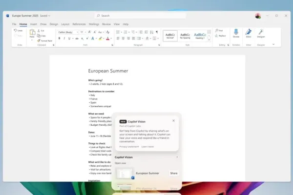 Microsoft Tests Copilot Vision for Enhanced User Experience