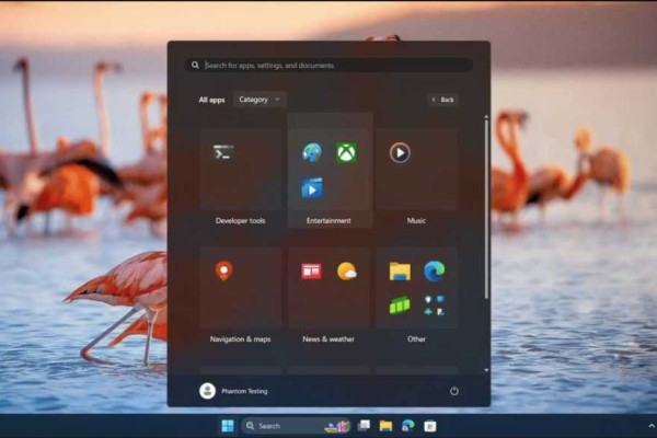 Windows 11 Beta Adds Category View and Lock Screen Media Controls