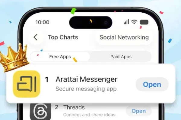 Arattai Climbs to the Top in App Stores as Zoho Expands Servers